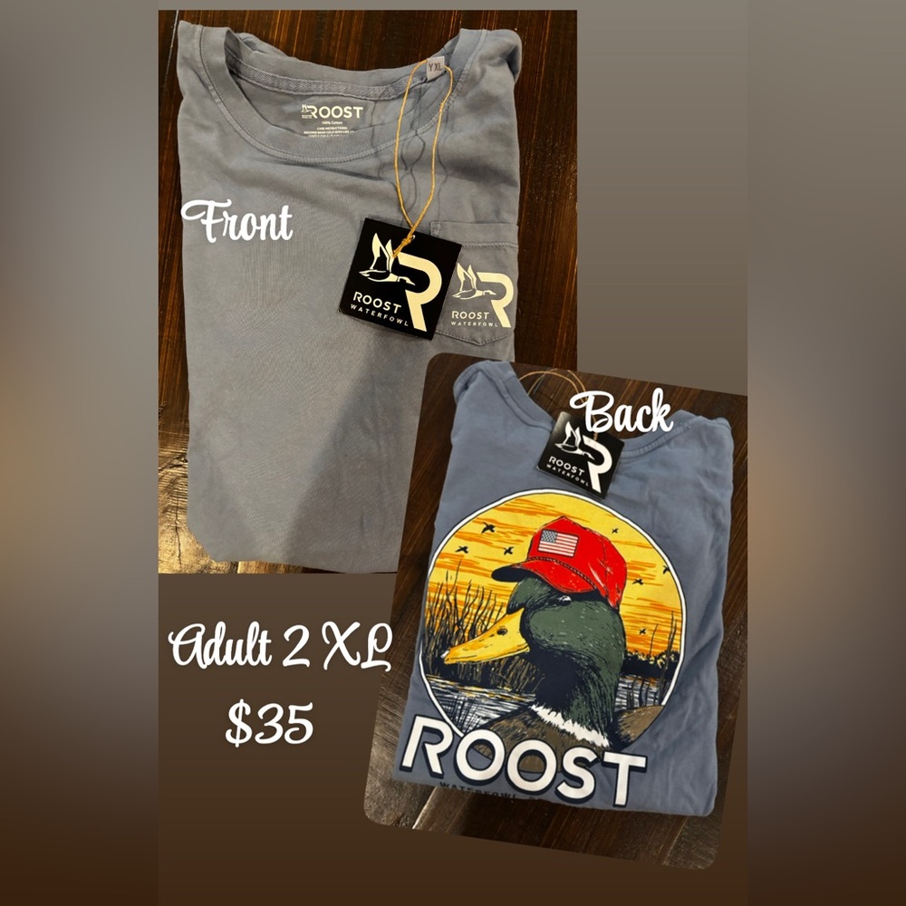 Roost Men's Gray Short Sleeve Tee